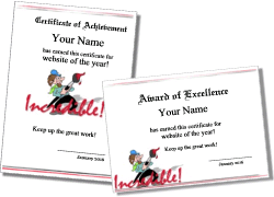Art Award Templates to Personalize and Print