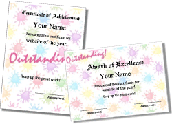 Art Award Templates to Personalize and Print