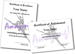 Printable Ballet Certificate Templates