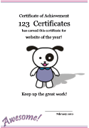 cute dog award template