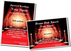 red carpet, award, template