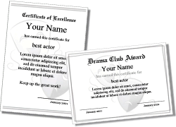 theater department, award