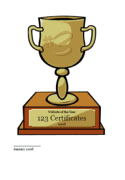 free printable trophy