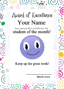 cute certificate template