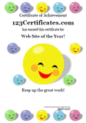 cute certificate template