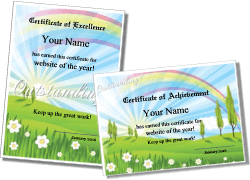 rainbow certificate border