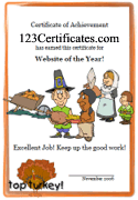 free Thanksgiving award to print